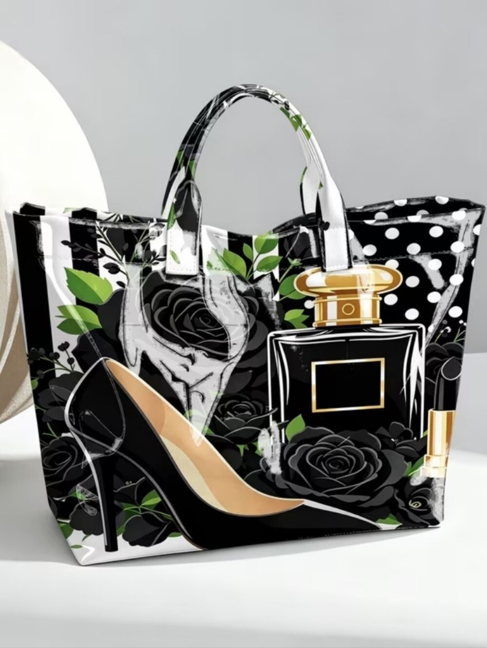 Women Perfume High Heel Daily Commute Large Tote Bag